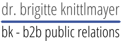 Dr. Brigitte Knittlmayer - bk - b2b public relations
